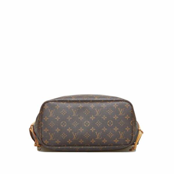 Brown LV Monogram Neverfull MM Tote Bag - Image 3