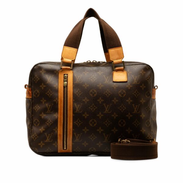 Brown LV Monogram Sac Bosphore Business Bag - Image 13