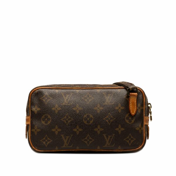 Brown LV Monogram Pochette Marly Bandouliere Crossbody Bag - Image 3