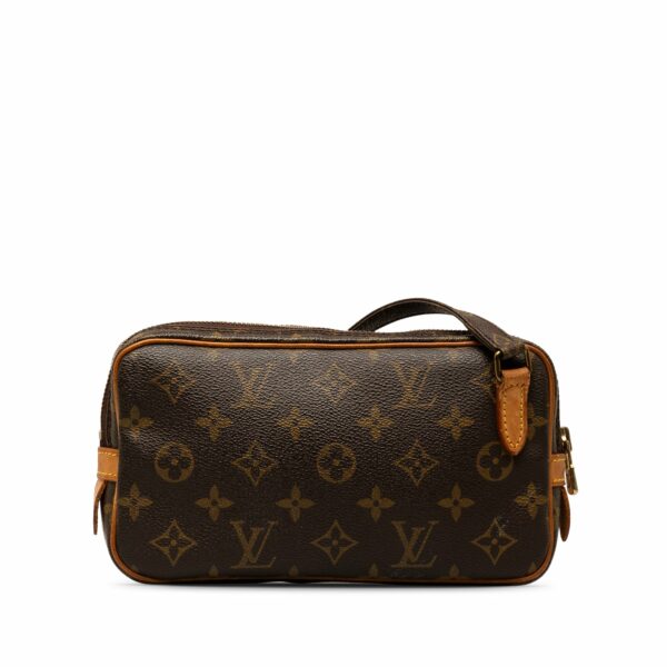 Brown LV Monogram Pochette Marly Bandouliere Crossbody Bag - Image 3