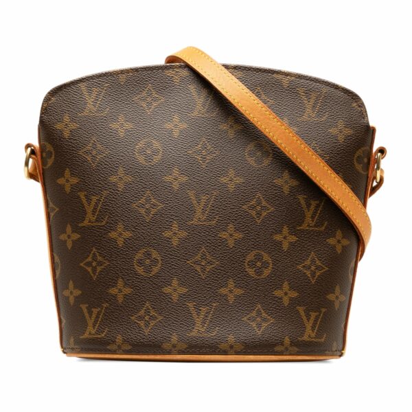 Brown LV Monogram Drouot Crossbody Bag