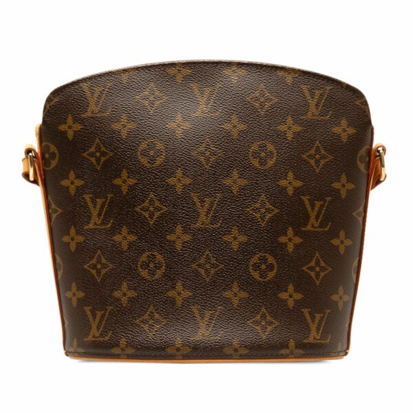 Brown LV Monogram Drouot Crossbody Bag - Image 3