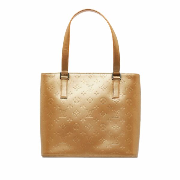 Gold LV Monogram Mat Stockton Tote Bag - Image 2