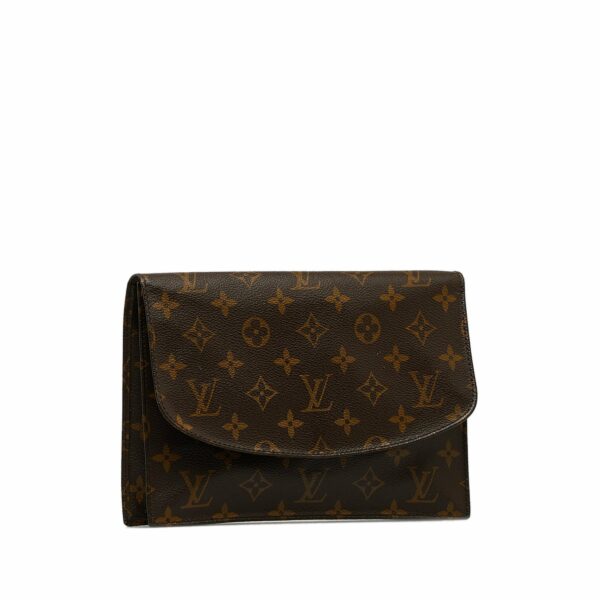 Brown LV Monogram Pochette Rabat 23 Clutch Bag - Image 2