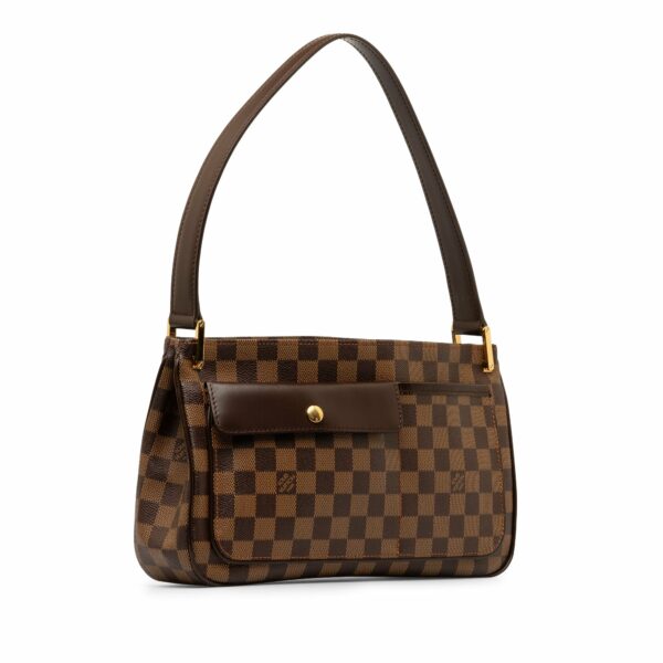 Brown LV Damier Ebene Aubagne Shoulder Bag - Image 2