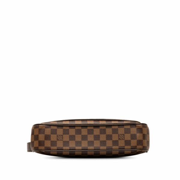 Brown LV Damier Ebene Aubagne Shoulder Bag - Image 4