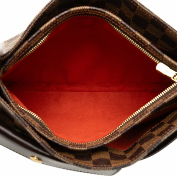 Brown LV Damier Ebene Aubagne Shoulder Bag - Image 6