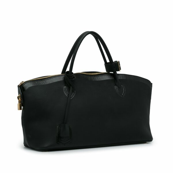 Black LV Cuir Obsession Lockit East-West Handbag - Image 2