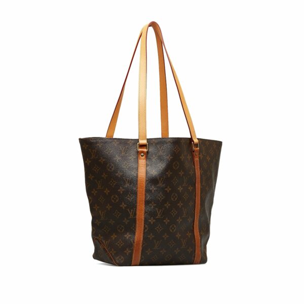 Brown LV Monogram Sac Shopping Tote Bag