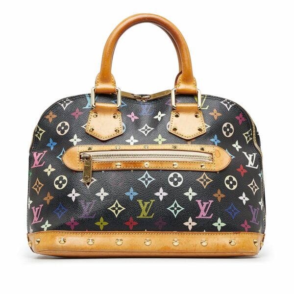 Black LV Monogram Multicolore Alma PM Handbag