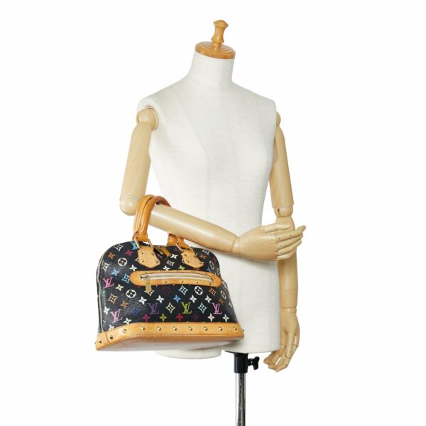 Black LV Monogram Multicolore Alma PM Handbag - Image 11