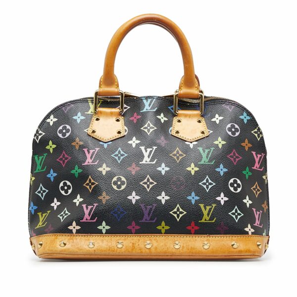 Black LV Monogram Multicolore Alma PM Handbag - Image 3