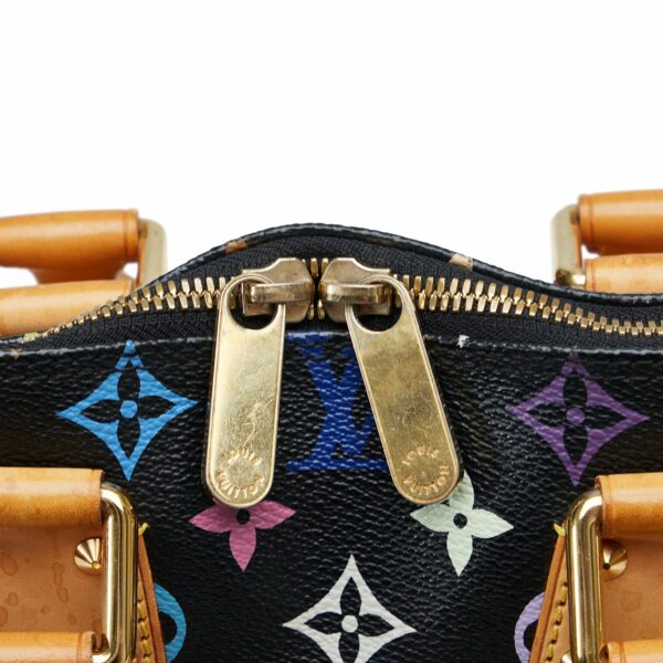 Black LV Monogram Multicolore Alma PM Handbag - Image 8