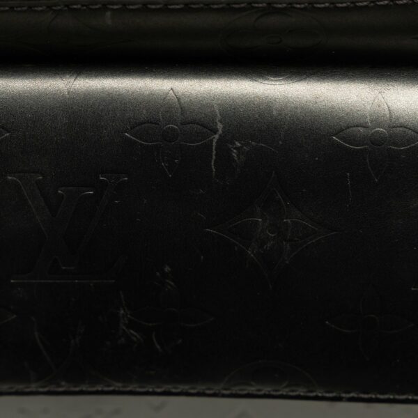 Gray LV Monogram Mat Alston Shoulder Bag - Image 10