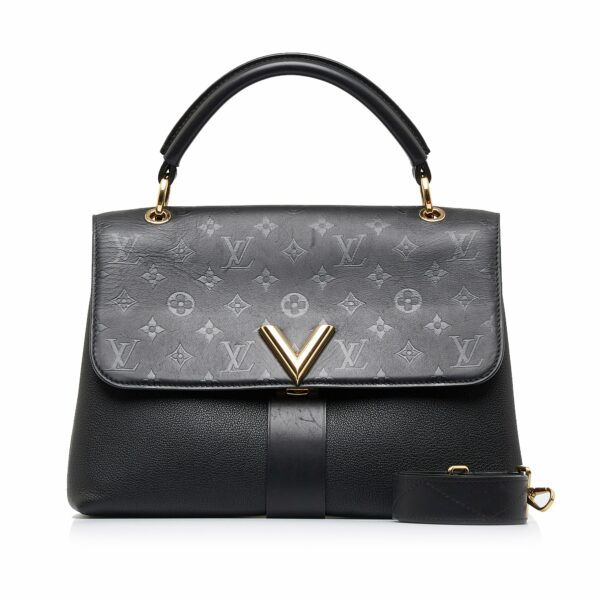 Black LV Monogram Very One Handle Satchel - Image 10