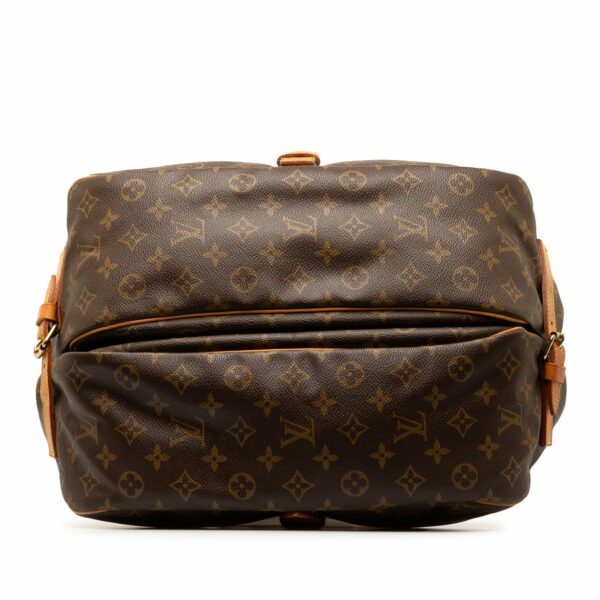 Brown LV Monogram Saumur 35 Crossbody Bag - Image 4