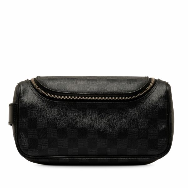 Black LV Damier Graphite Toiletry Pouch