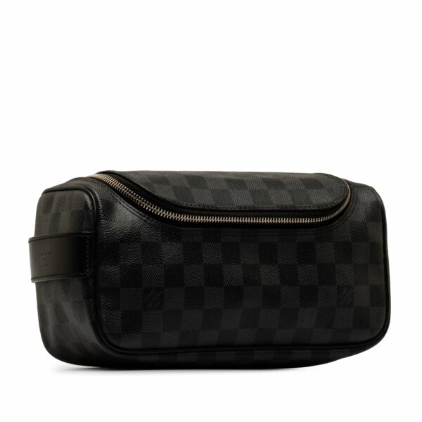 Black LV Damier Graphite Toiletry Pouch - Image 2