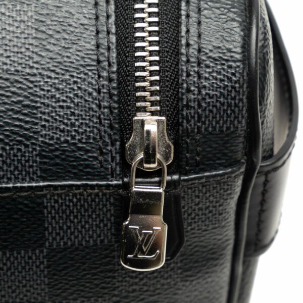 Black LV Damier Graphite Toiletry Pouch - Image 8