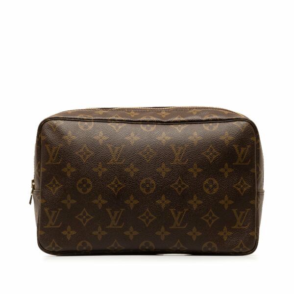 Brown LV Monogram Trousse Toilette 28 Pouch