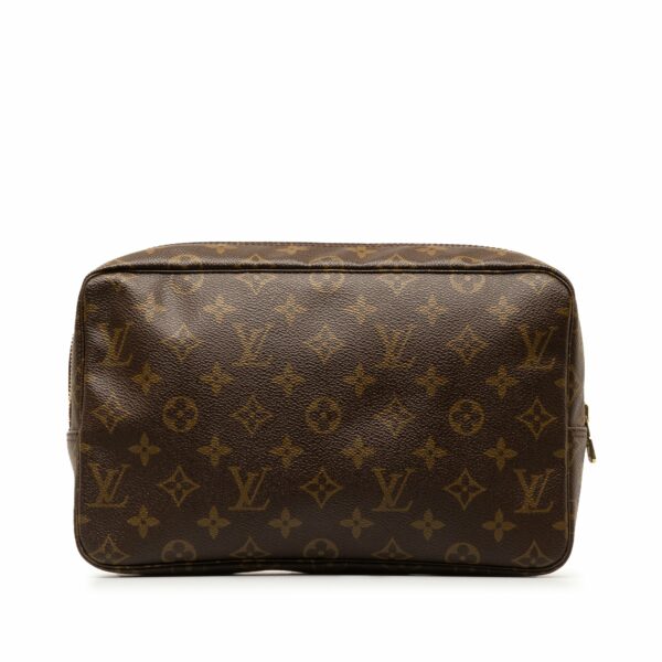 Brown LV Monogram Trousse Toilette 28 Pouch - Image 3