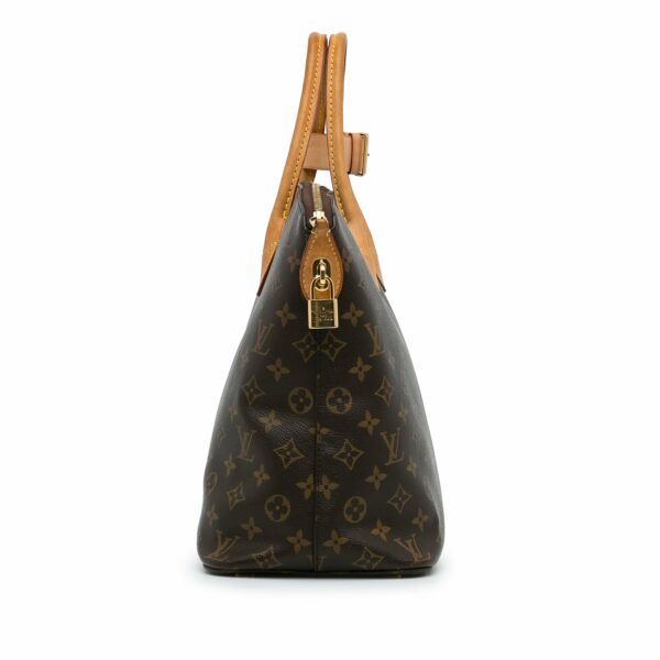 Brown LV Monogram Lockit MM Tote Bag - Image 3