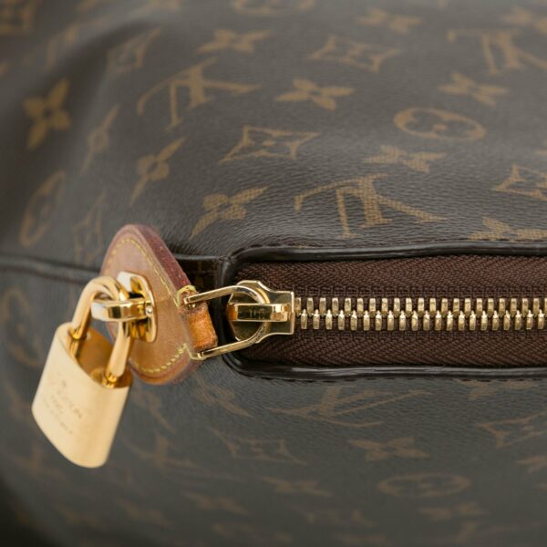 Brown LV Monogram Lockit MM Tote Bag - Image 8