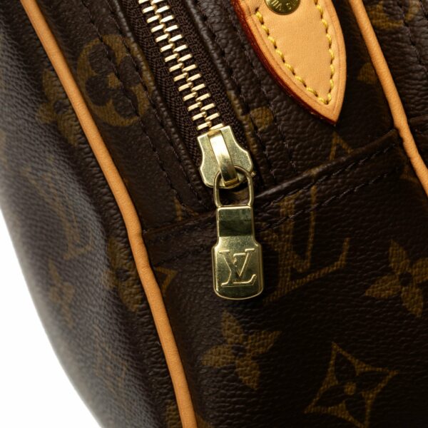 Brown LV Monogram Reporter PM Crossbody Bag - Image 10