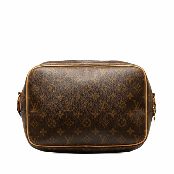 Brown LV Monogram Reporter PM Crossbody Bag - Image 3