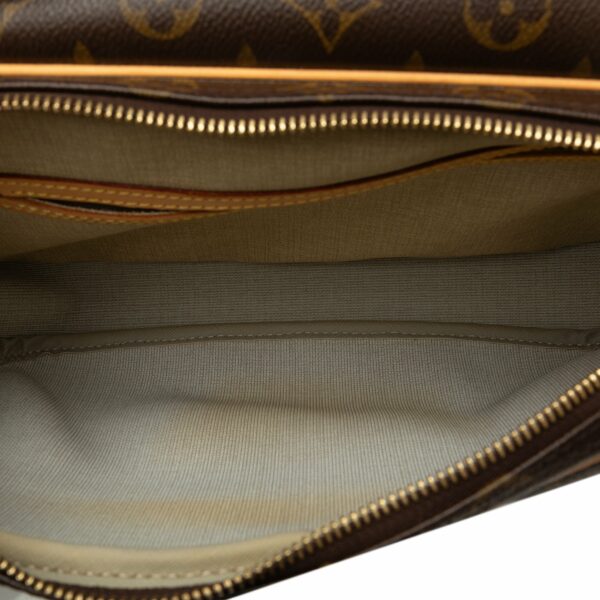 Brown LV Monogram Reporter PM Crossbody Bag - Image 6