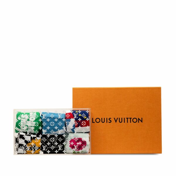 Multi LV Virgil Abloh LV Archives Set of Socks - Image 8