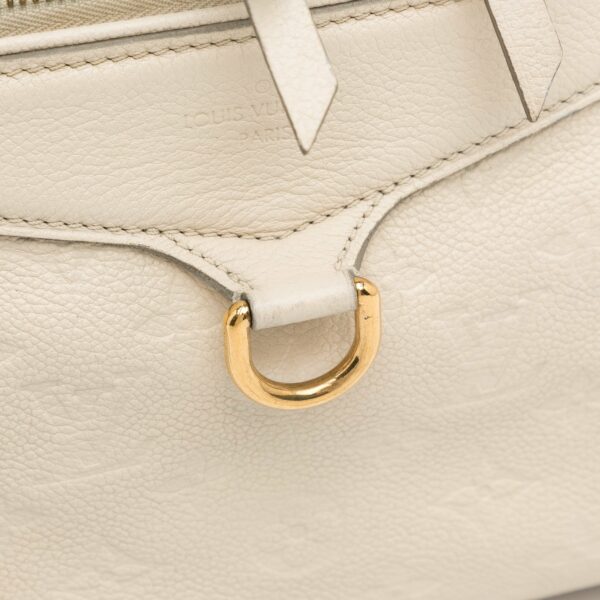 White LV Monogram Empreinte Lumineuse PM Satchel - Image 10