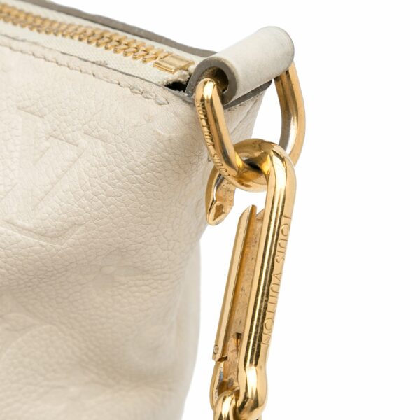 White LV Monogram Empreinte Lumineuse PM Satchel - Image 11