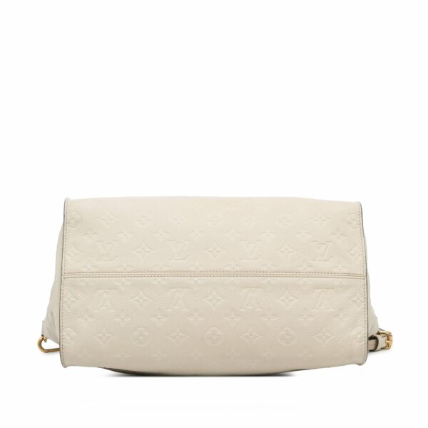 White LV Monogram Empreinte Lumineuse PM Satchel - Image 5