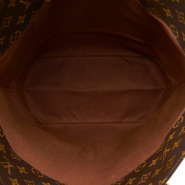 Brown LV Monogram Sac Shopping Tote Bag - Image 4