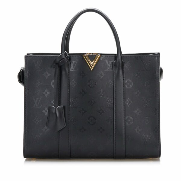 Black LV Monogram Very Tote MM Satchel