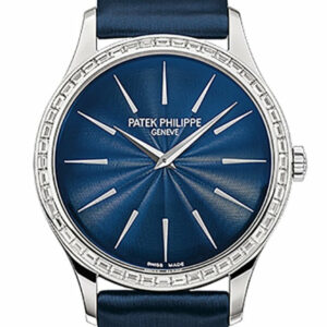 Patek Philippe Calatrava Night Blue Dial 33Mm Ladies Hand Wound Watch 4897/300G