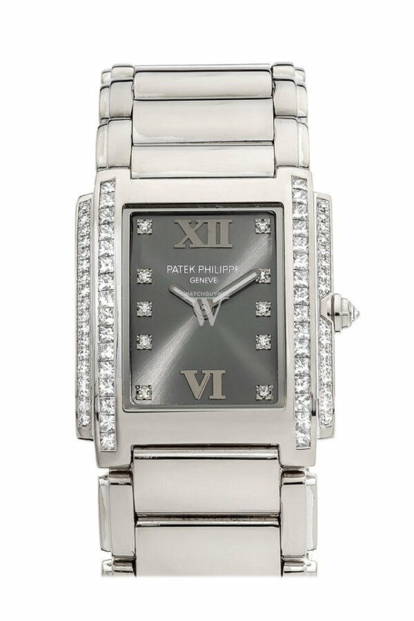 Patek Philippe Twenty Four Gray Dial 30Mm Ladies Watch 4910/20G-010