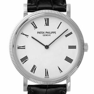 Patek Philippe Calatrava White Dial 18K Gold 36Mm Mens Watch 5120G