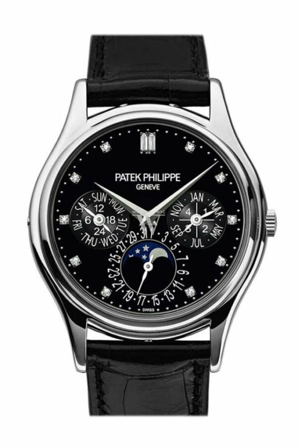 Patek Philippe Grand Complications Black Diamond Dial Automatic 38Mm Mens Watch 5140P-013