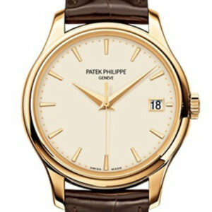 Patek Philippe Calatrava Ivory Dial 18Kt Yellow Gold 39Mm Mens Watch 5227J-001