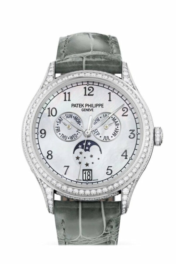 Patek Philippe Grand Complications Automatic Diamond White Dial Watch 4948G-010