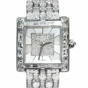 Patek Philippe Ladies Gondola Mother Of Pearl Diamond 4875/1G-001 Pre Owned / None Pre-Owned-Watches