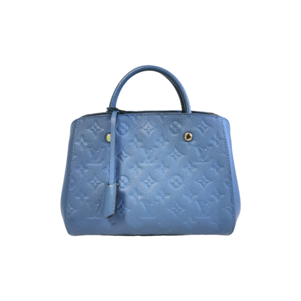 LV Montaigne BB Blue Monogram Empreinte - Image 2