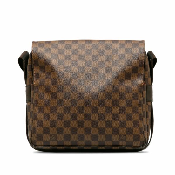 Brown LV Damier Ebene Naviglio Crossbody Bag - Image 3