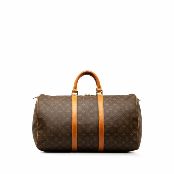 Brown LV Monogram Keepall 50 Travel Bag