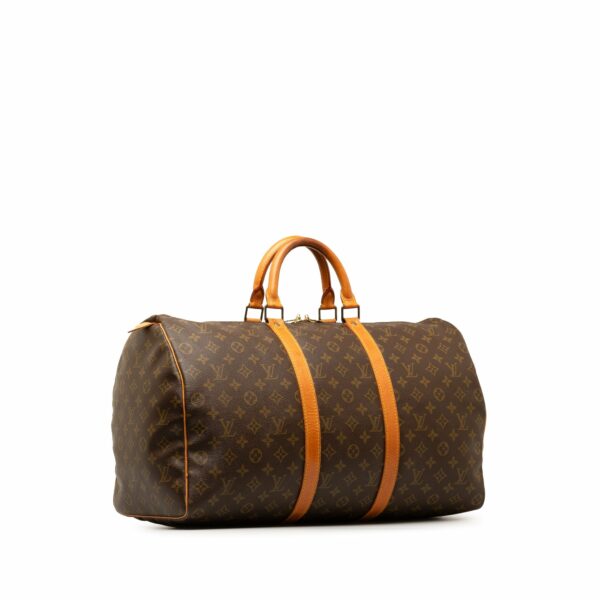 Brown LV Monogram Keepall 50 Travel Bag - Image 2