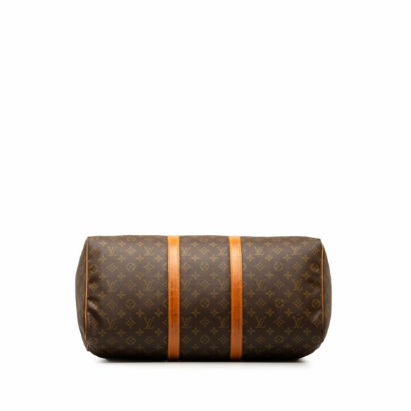 Brown LV Monogram Keepall 50 Travel Bag - Image 4