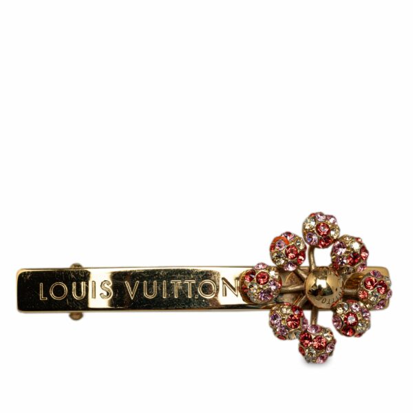 Gold LV Rhinestone 1001 Nuits Barette