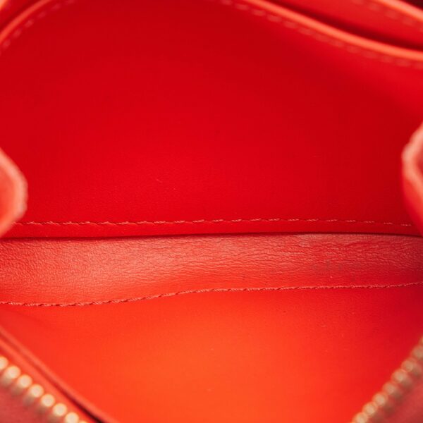 Red LV Metallic Vernis Degrade Zippy Coin Pouch - Image 5